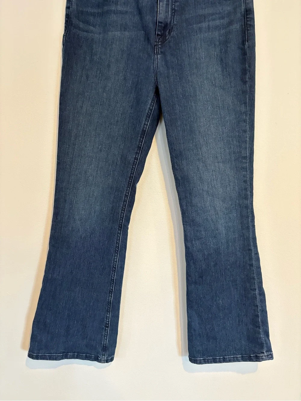 Current/Elliot ||‎ Boulevard Crop Flare Jeans Vista Wash Stretch Blue 27
